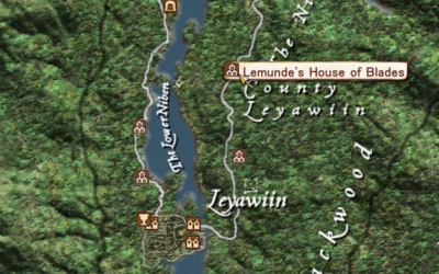Lemundes House of BladesはLeyawiinの北東だ